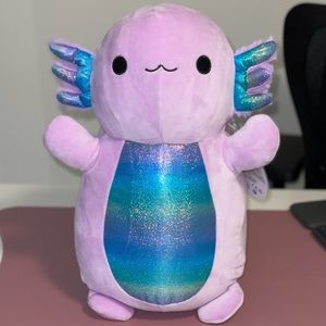 NEW 14” inch Monica Axolotl purple hug me squishmallows hugmees squishmallow